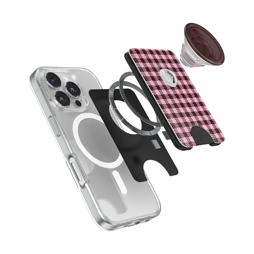 Black Cherry Gingham — MagSafe PopWallet+ - US 75910
