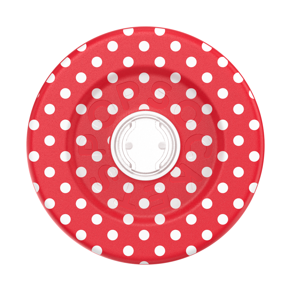 Polkadot Red — MagSafe Round Base - US 47488