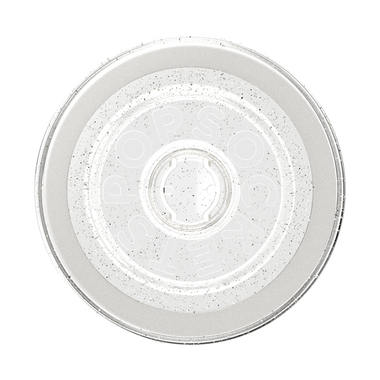 Clear Glitter Silver — MagSafe Round Base - US 20616