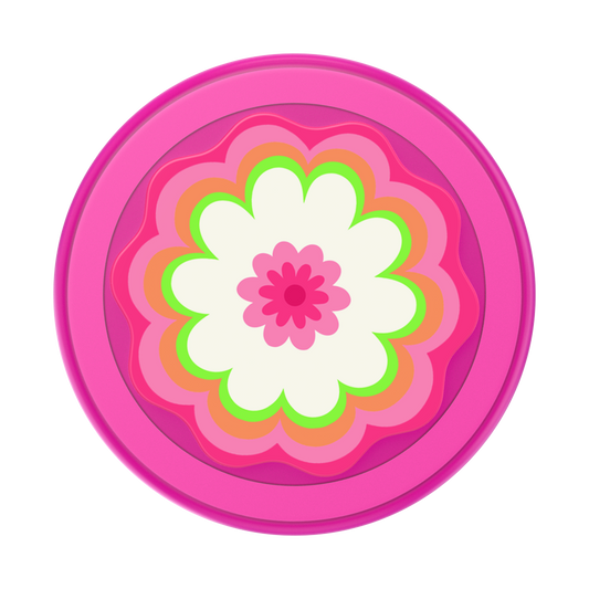 Molded Flower Kaleidoscope Pink — MagSafe PopGrip - US 06015