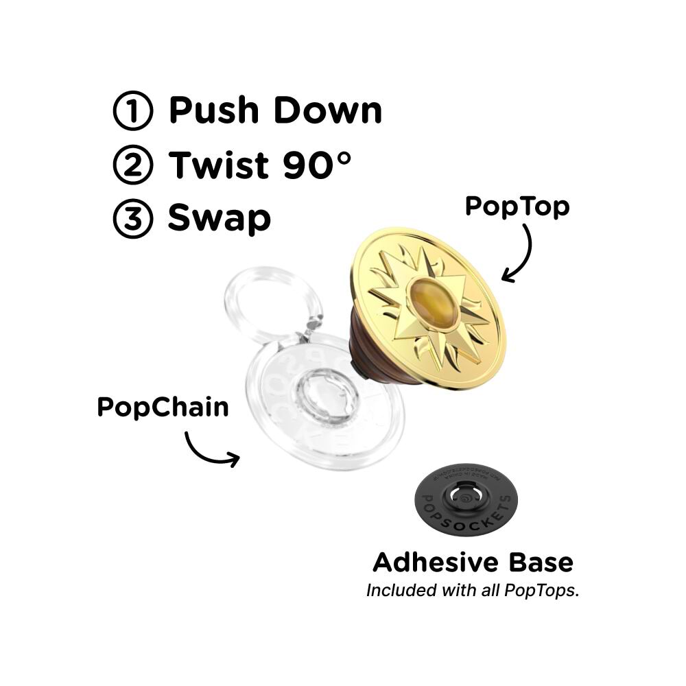 Enamel Sun Jewel Amber — PopTop - US 75514