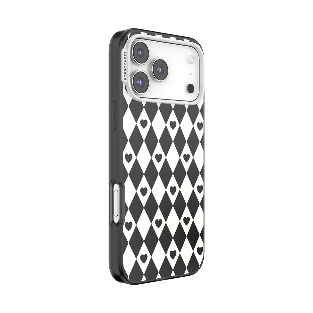 Harlequin Hearts Black — iPhone 17 Pro Max MagSafe Case - US 98778