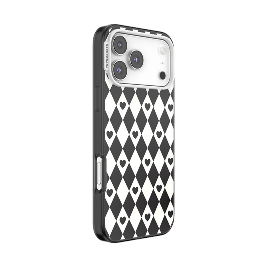 Harlequin Hearts Black — iPhone 17 Pro Max MagSafe Case - US 72482