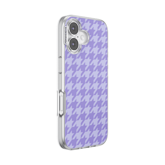 Lilac Houndstooth — iPhone 17 MagSafe Case - US 89715