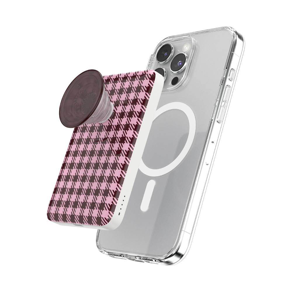 Black Cherry Gingham — MagSafe PowerPack - US 53197