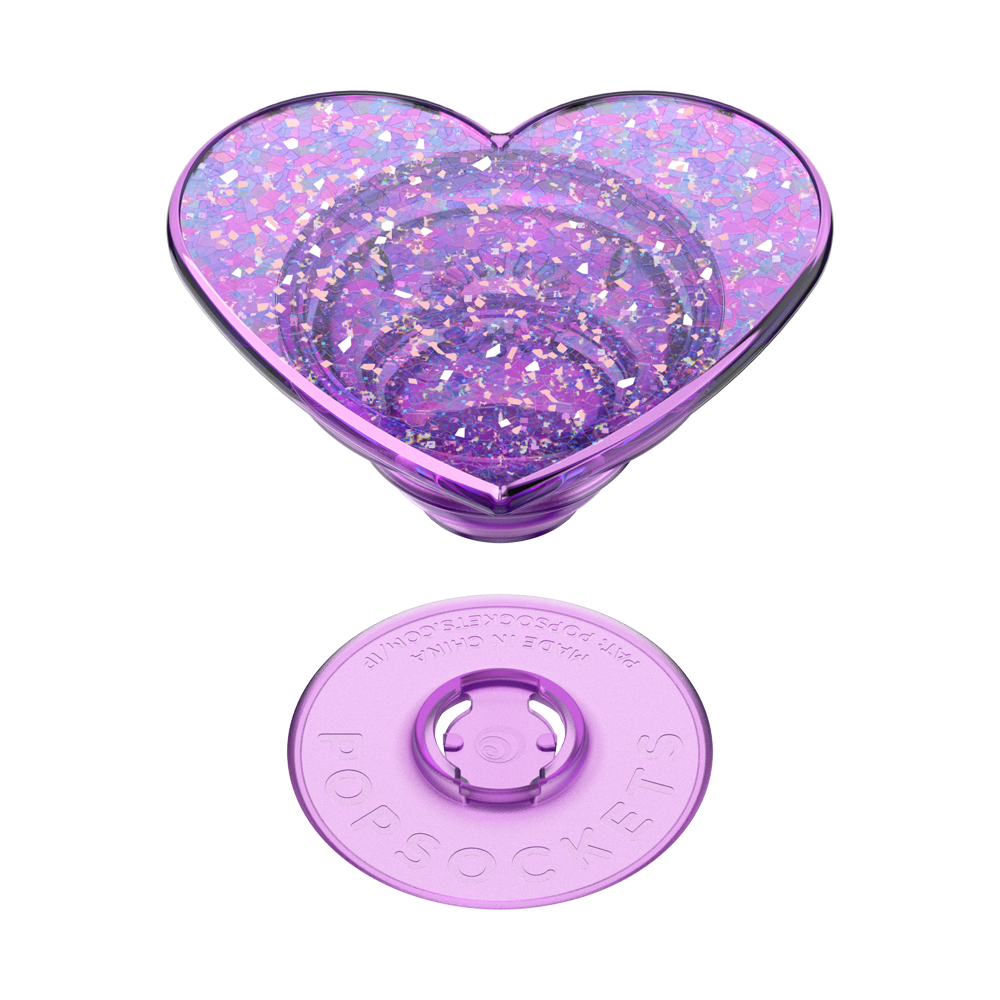 Iridescent Confetti Dreamy Heart — Adhesive PopGrip - US 01650