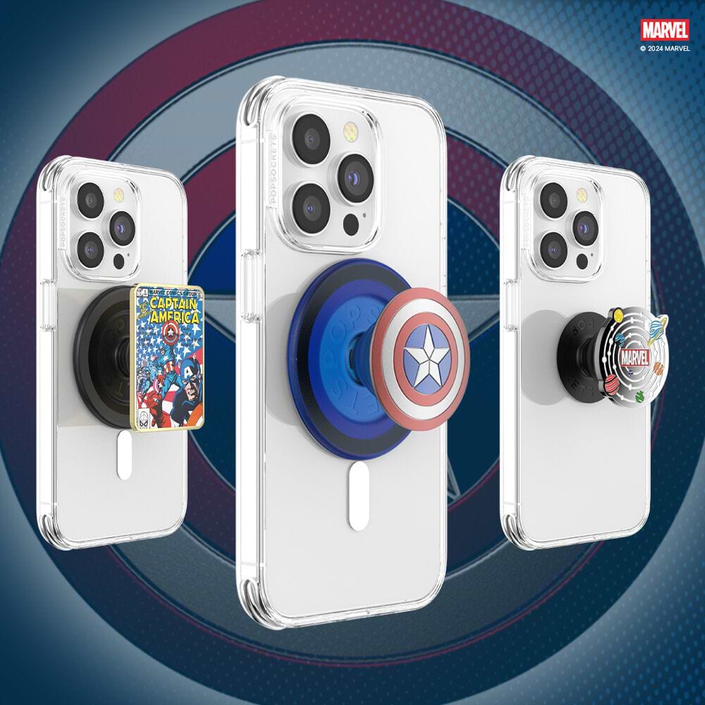 Enamel Captain America Comic Book — MagSafe PopGrip - US 65941