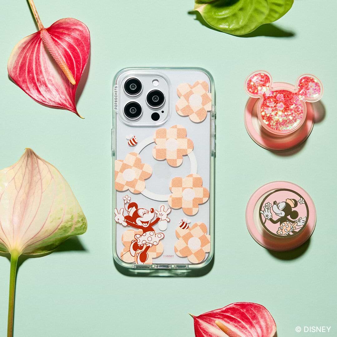 Minnie Checkered Flower  — iPhone 14 Pro Max MagSafe Case - US 39141