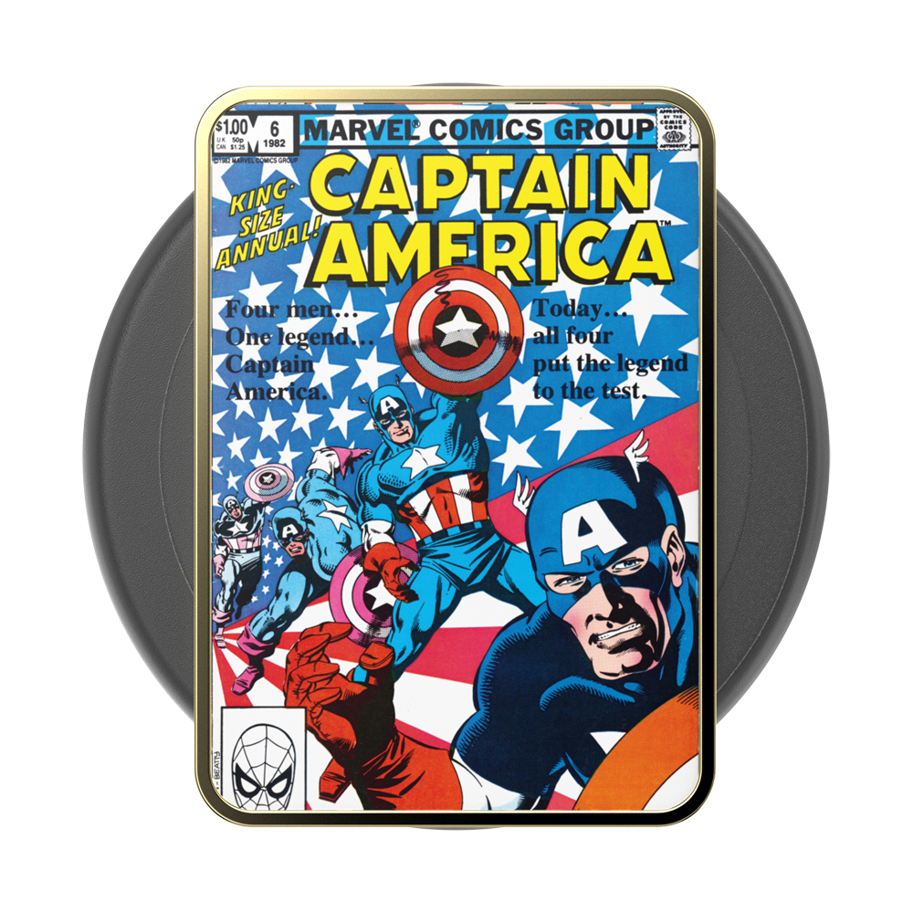 Enamel Captain America Comic Book — MagSafe PopGrip - US 38327