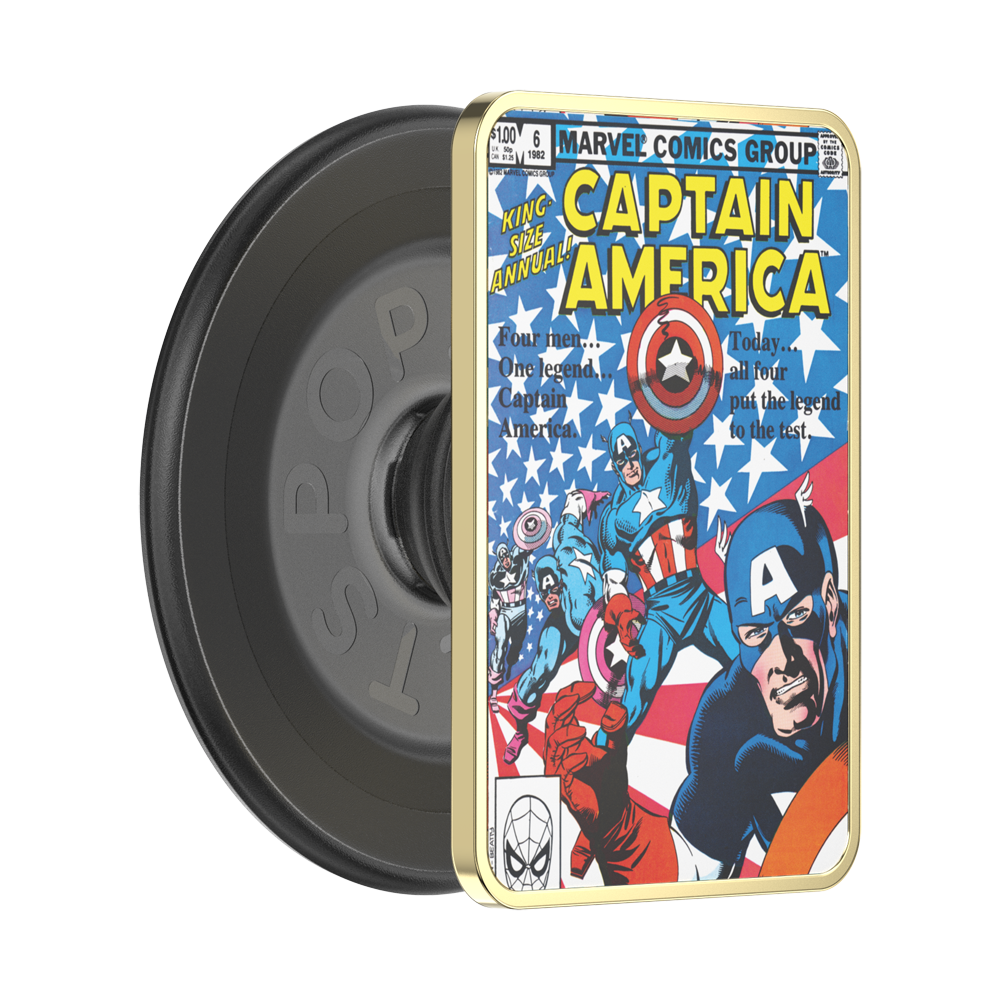 Enamel Captain America Comic Book — MagSafe PopGrip - US 65941