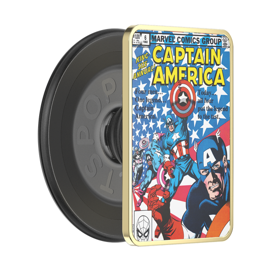 Enamel Captain America Comic Book — MagSafe PopGrip - US 77619