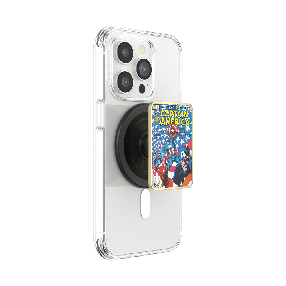 Enamel Captain America Comic Book — MagSafe PopGrip - US 65941