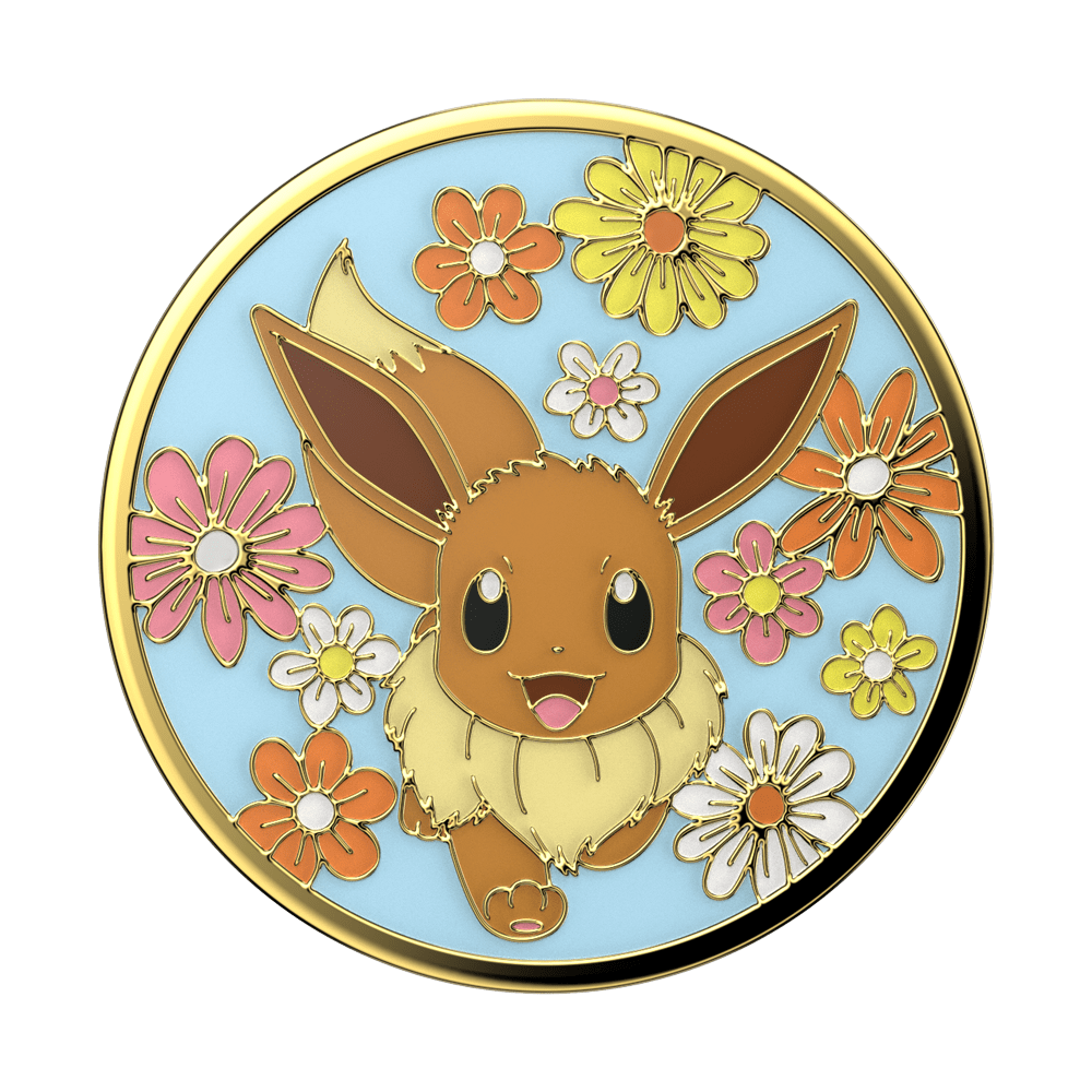 Floral Eevee Enamel — Adhesive PopGrip - US 33862