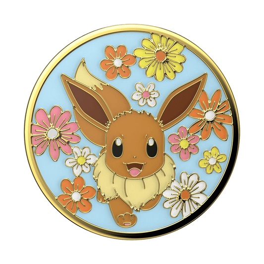 Floral Eevee Enamel — Adhesive PopGrip - US 33862