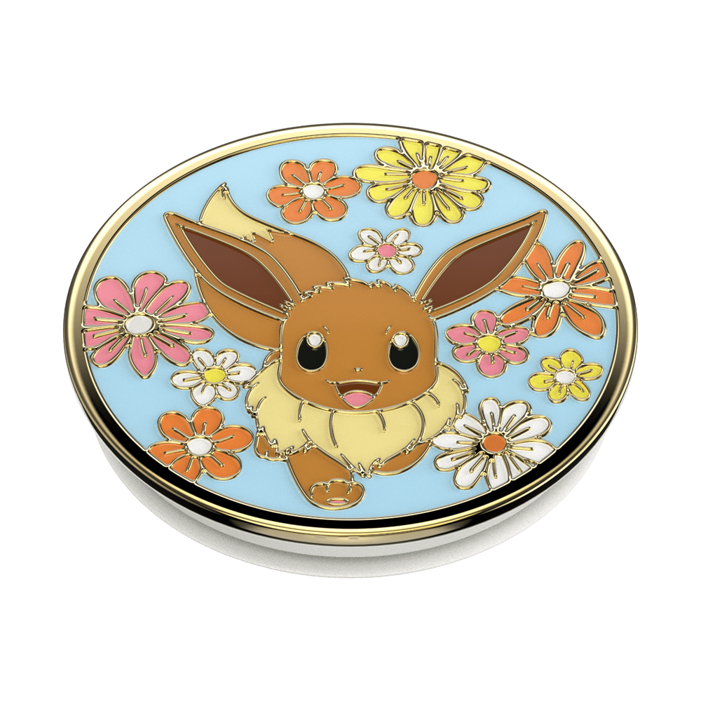 Floral Eevee Enamel — Adhesive PopGrip - US 80052