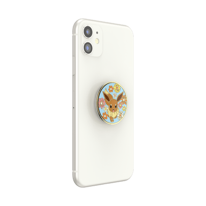 Floral Eevee Enamel — Adhesive PopGrip - US 80052