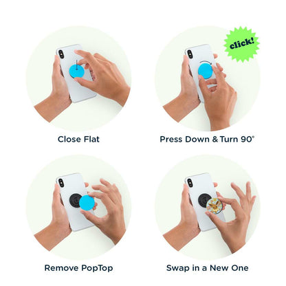 Floral Eevee Enamel — Adhesive PopGrip - US 82702