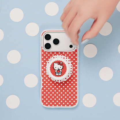 Cherry Red Polka Dot — iPhone 17 Pro MagSafe Case - US 00238