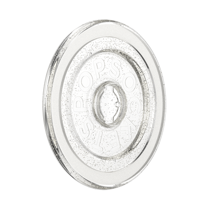 Clear Glitter Silver — MagSafe Round Base - US 20616