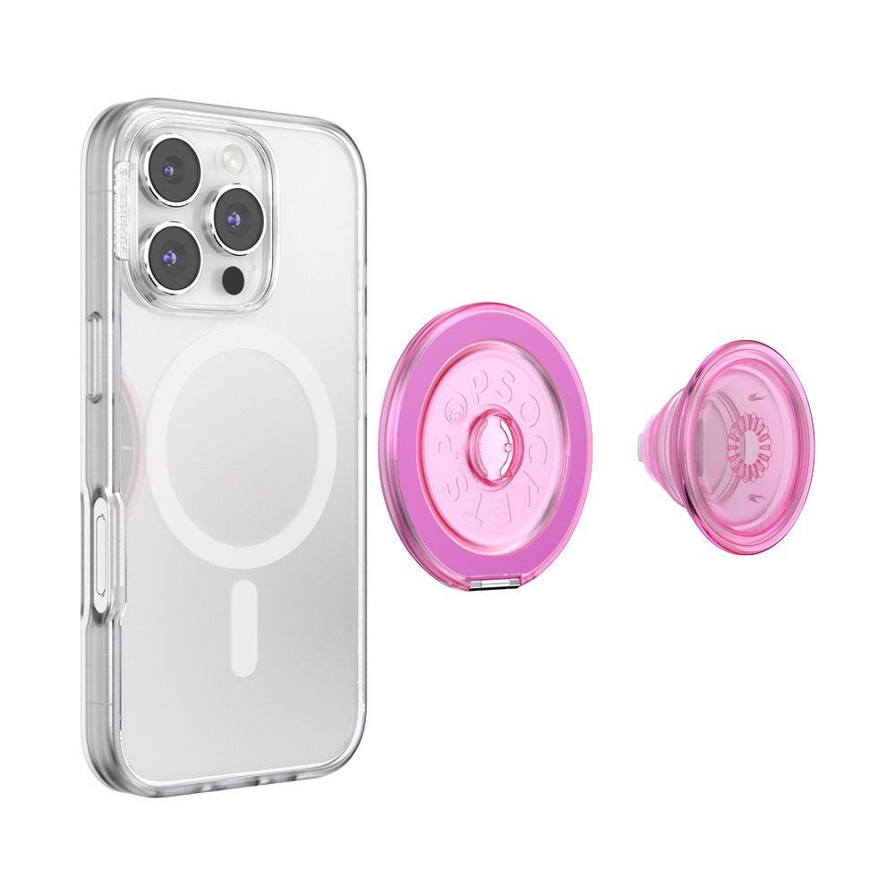 Translucent Baby Pink — MagSafe Kick-Out Grip & Stand - US 44198