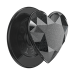 Crystal Heart Black Glitter —  MagSafe PopGrip - US 24872
