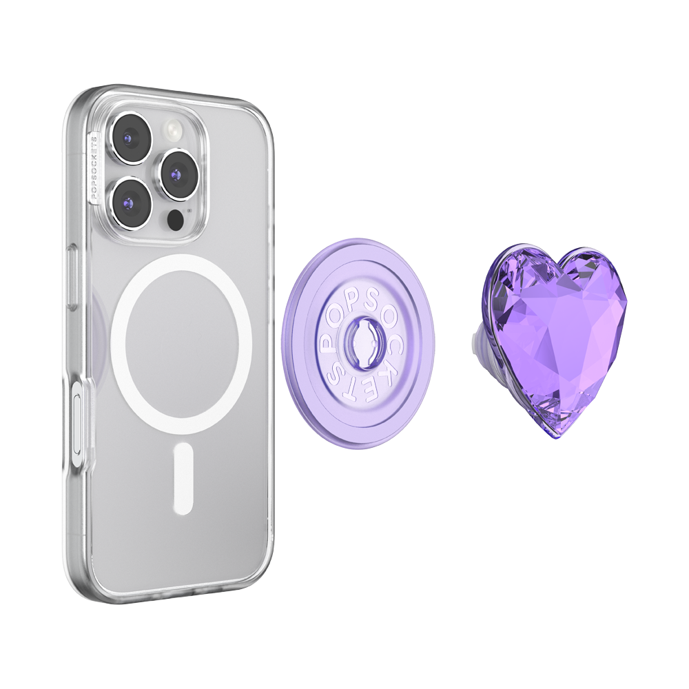Crystal Heart Lavender —  MagSafe PopGrip - US 91218
