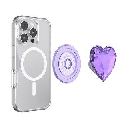 Crystal Heart Lavender —  MagSafe PopGrip - US 82984