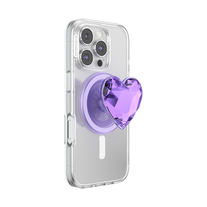 Crystal Heart Lavender —  MagSafe PopGrip - US 14569