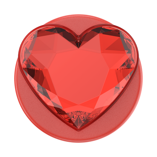 Crystal Heart Rosso —  MagSafe PopGrip - US 66273