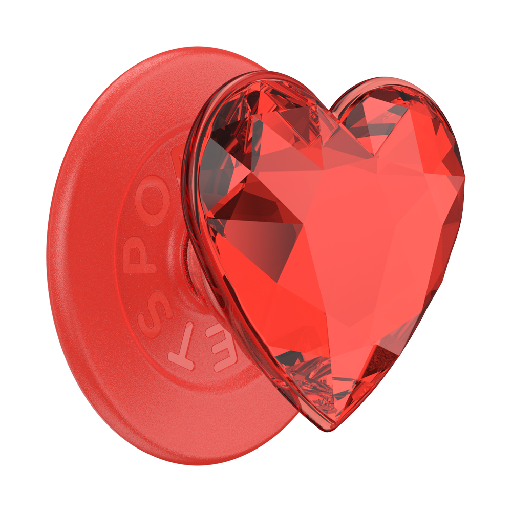 Crystal Heart Rosso —  MagSafe PopGrip - US 26862
