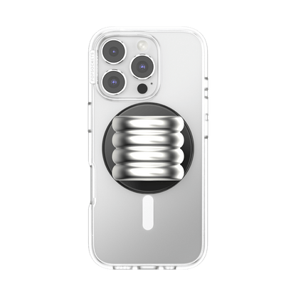 Enamel Puffy Stack Silver —  MagSafe PopGrip - US 94634