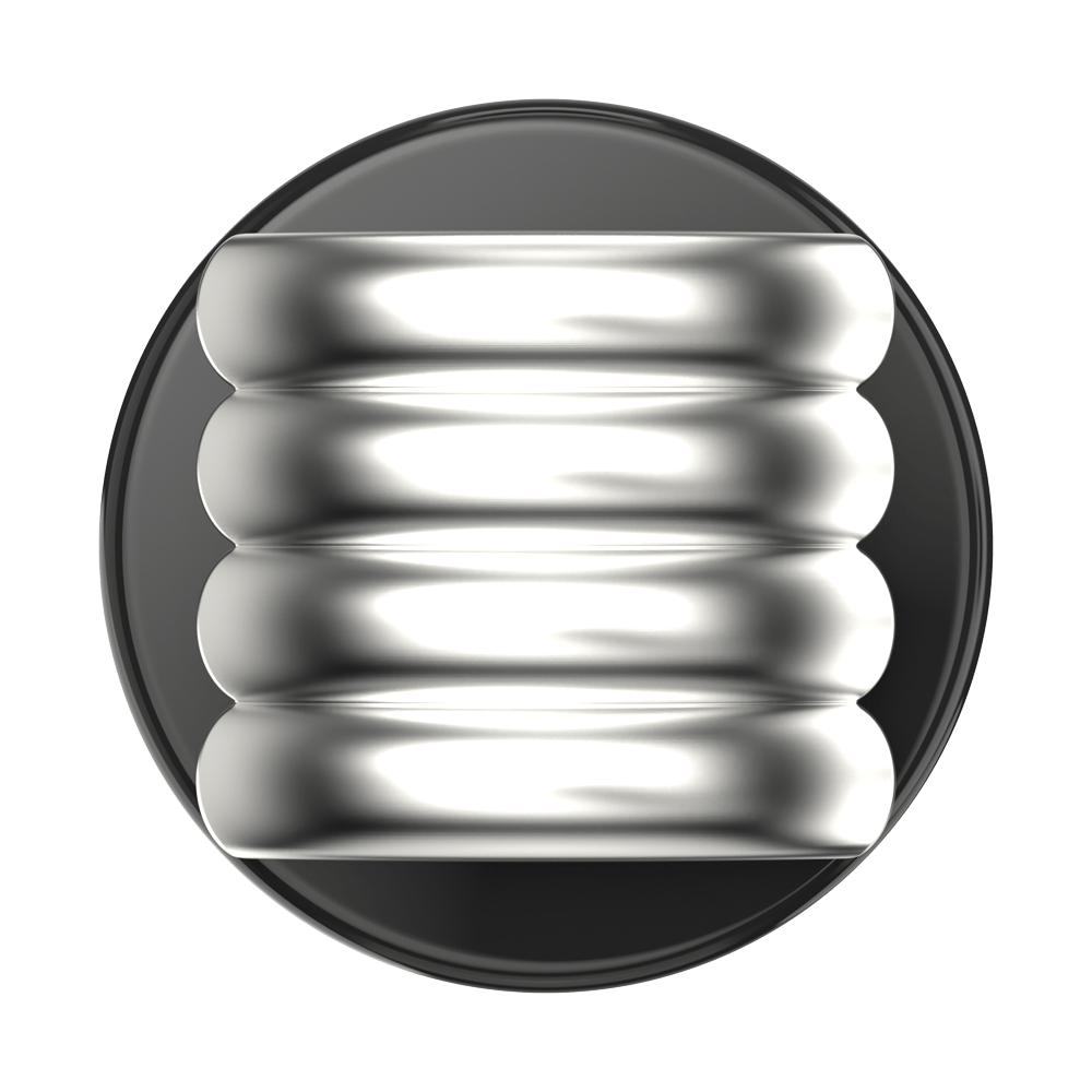 Enamel Puffy Stack Silver —  MagSafe PopGrip - US 94634