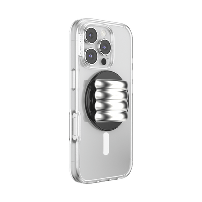 Enamel Puffy Stack Silver —  MagSafe PopGrip - US 83374