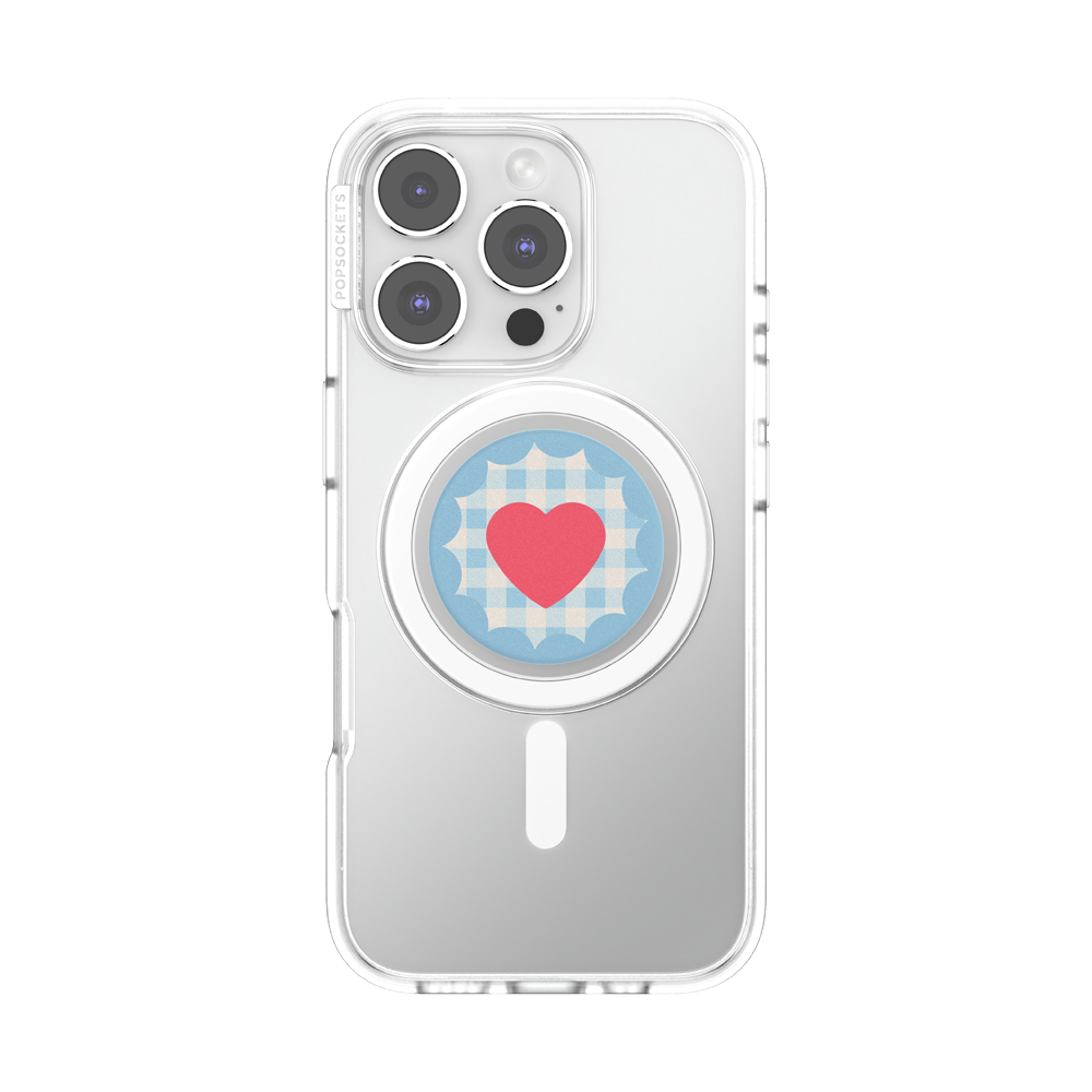 Gingham Heart —  MagSafe PopGrip - US 43553