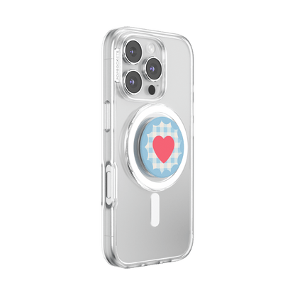Gingham Heart —  MagSafe PopGrip - US 17148