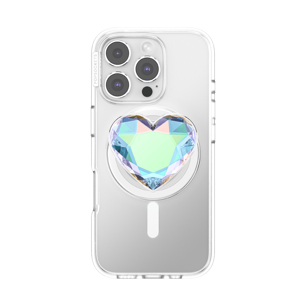 Iridescent Crystal Heart — MagSafe PopGrip - US 61777