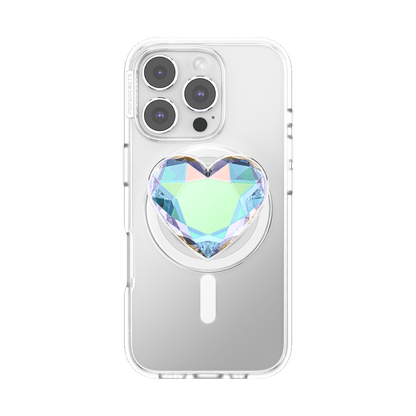Iridescent Crystal Heart — MagSafe PopGrip - US 02520