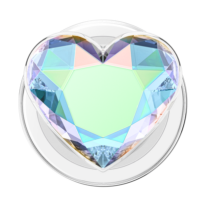 Iridescent Crystal Heart — MagSafe PopGrip - US 90831