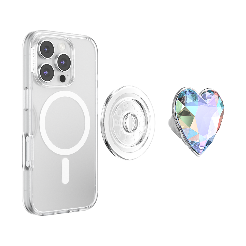 Iridescent Crystal Heart — MagSafe PopGrip - US 20446