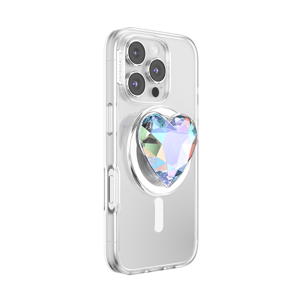 Iridescent Crystal Heart — MagSafe PopGrip - US 02520