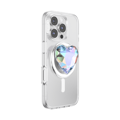 Iridescent Crystal Heart — MagSafe PopGrip - US 02520