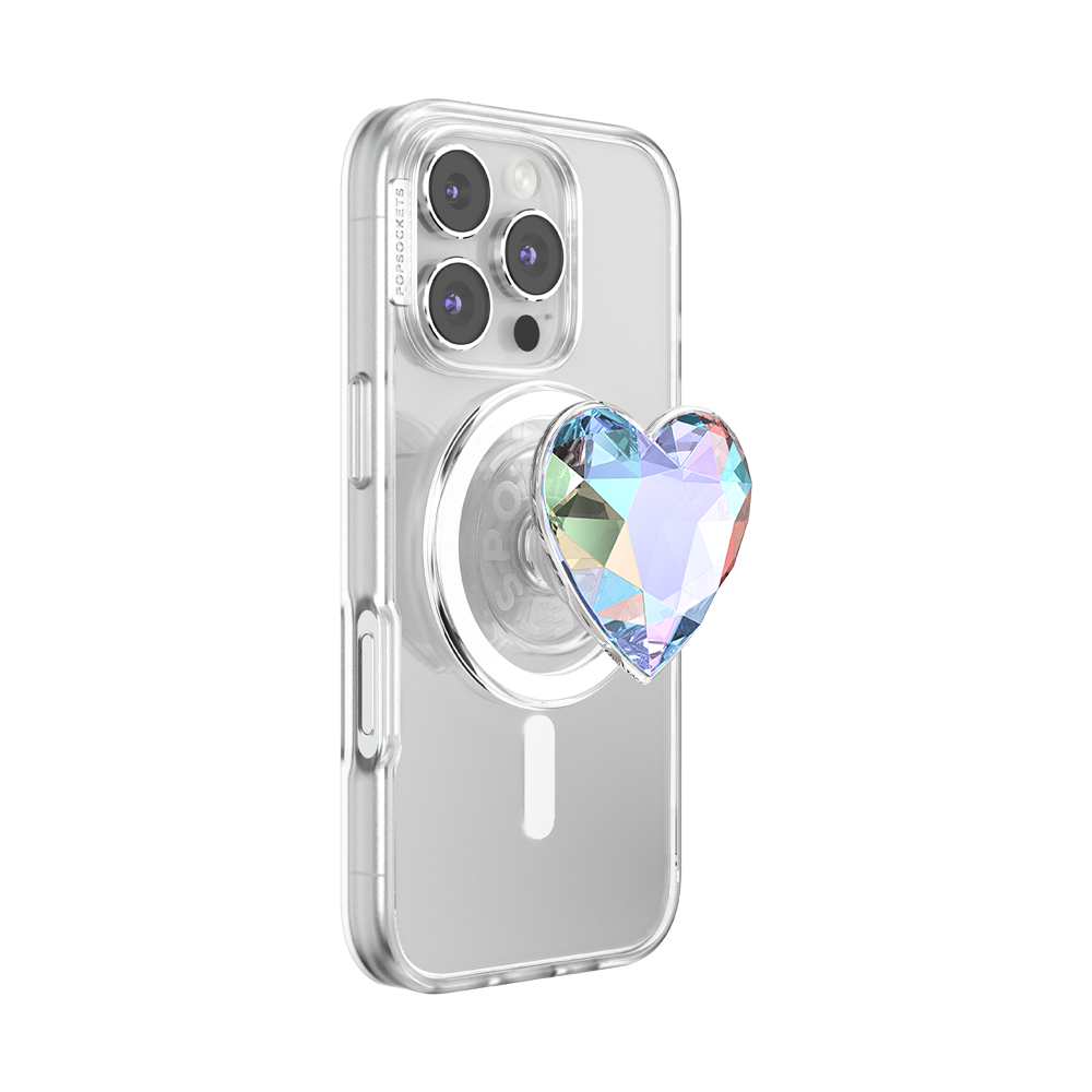 Iridescent Crystal Heart — MagSafe PopGrip - US 90831