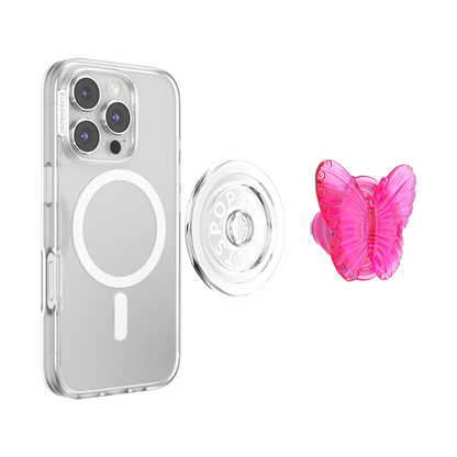 Molded Butterfly Magenta — MagSafe PopGrip - US 72758