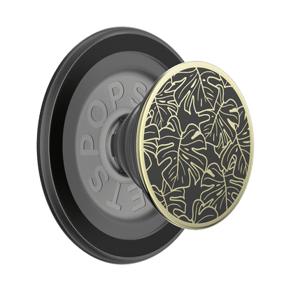 Enamel Monstera Black — MagSafe PopGrip - US 08255