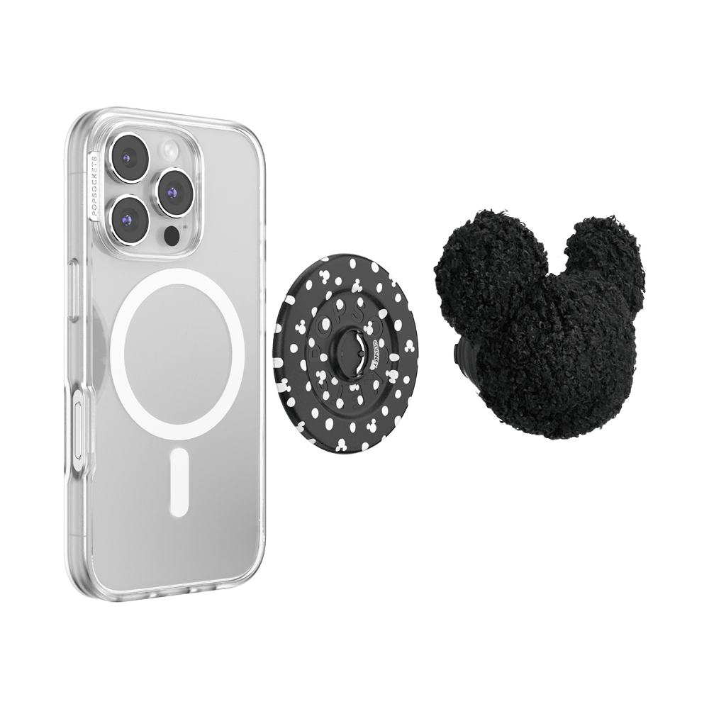 Plush Mickey Black — MagSafe PopGrip - US 53208
