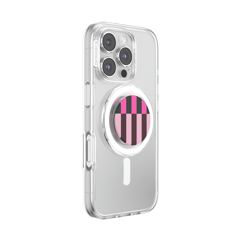 Pop of Pink Stripe — MagSafe PopGrip - US 12797