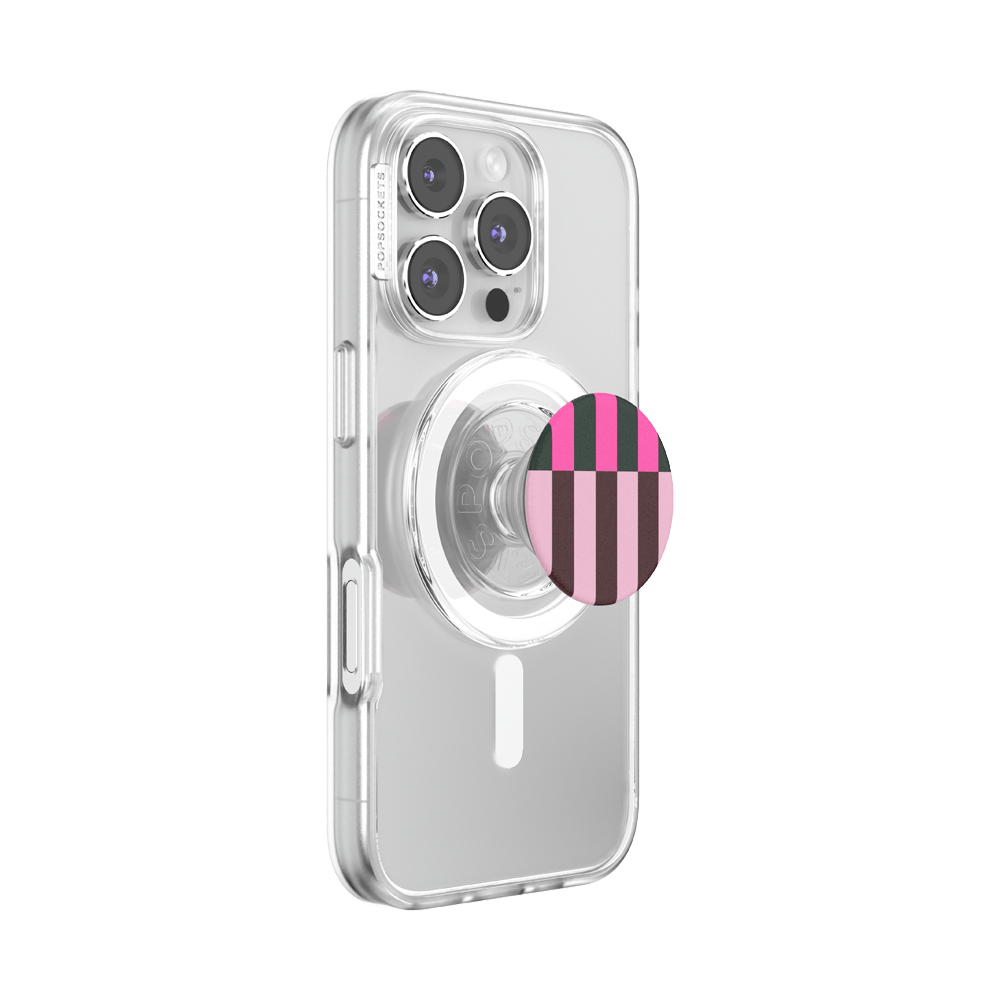 Pop of Pink Stripe — MagSafe PopGrip - US 12797