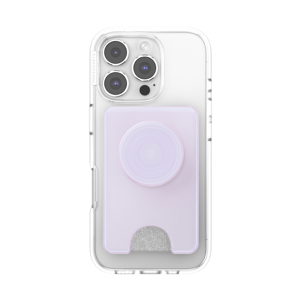 Opalescent White — MagSafe Kick-Out PopWallet+ & Stand - US 01514