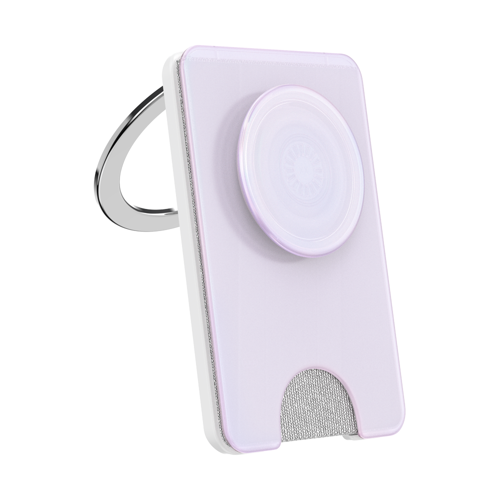 Opalescent White — MagSafe Kick-Out PopWallet+ & Stand - US 70479