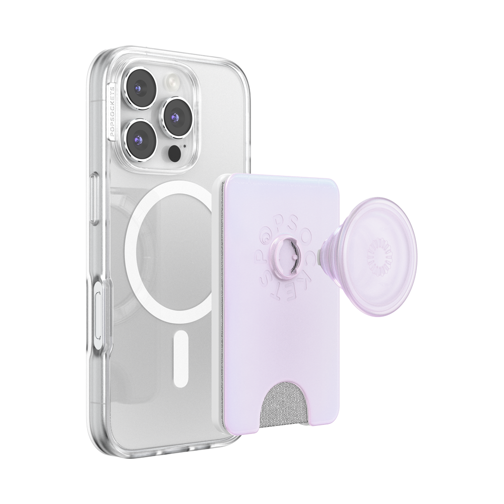 Opalescent White — MagSafe Kick-Out PopWallet+ & Stand - US 70479